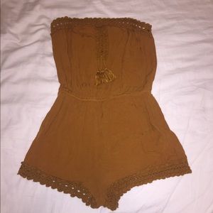 Mustard-colored Romper